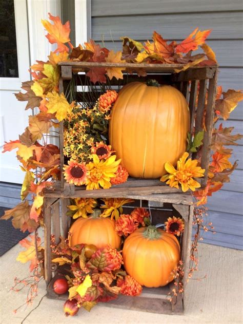 wooden box fall decor